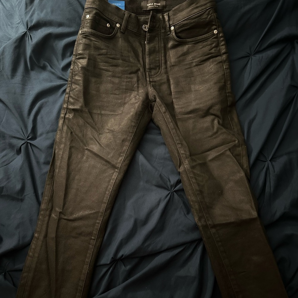 Purple (Black Skinny Jeans)
